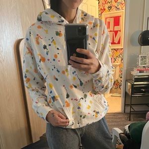 Suburban riot splatter hoodie